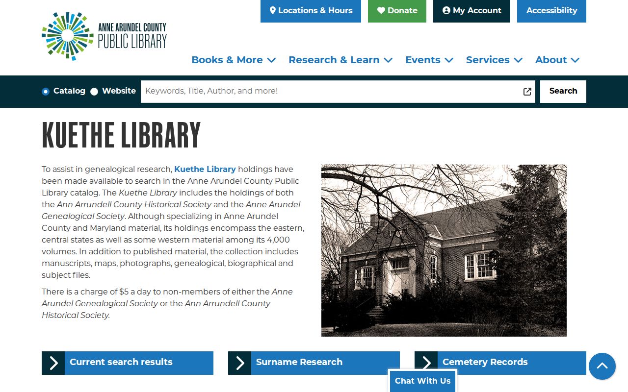 Annapolis people directories Kuethe genealogy and local history collection